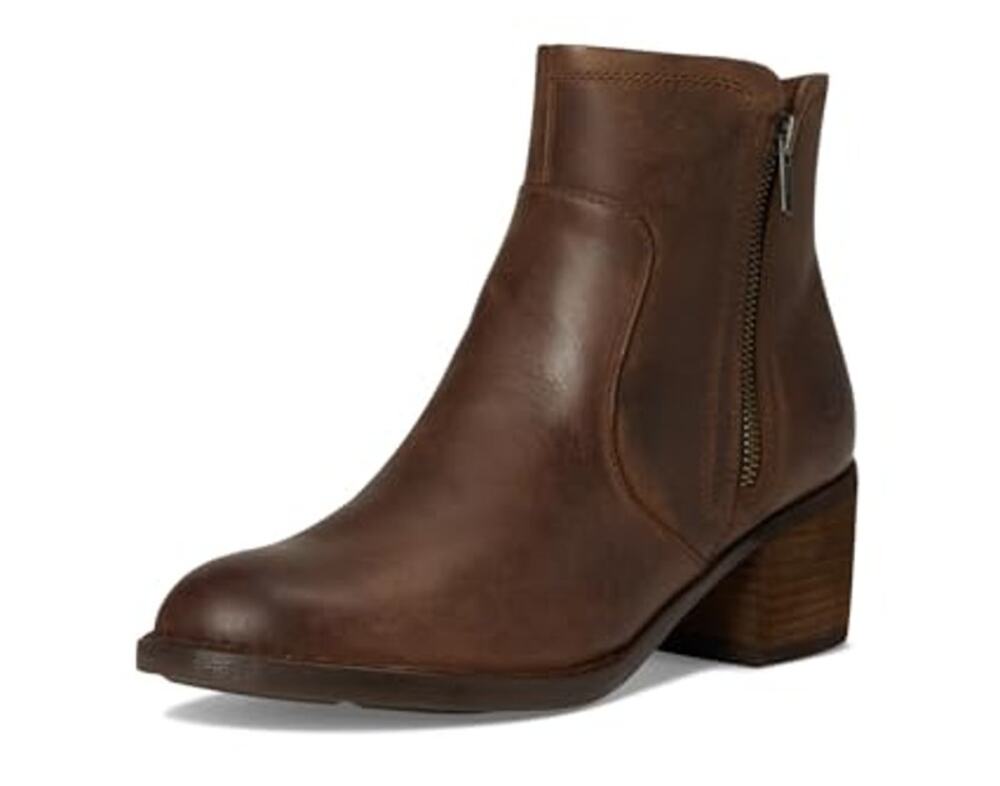 BORN Womens Rigby Ankle Boots Size 6.5 M Brown Leather NIB